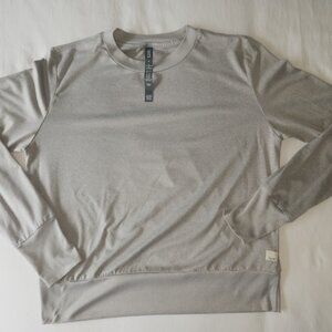 Vuori Daydream Long Sleeve Crew Light Heather Grey Size S